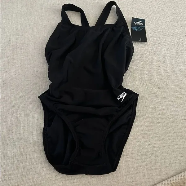 SPEEDO Girl's/Women ProLT Super Proback Solid One Piece Black, size 30, NWT - Image 3
