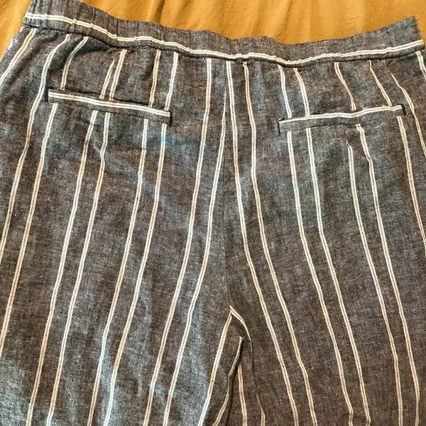 Grey striped Flowy pants size medium Gray - Image 5