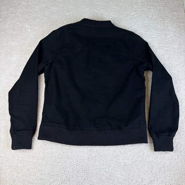 Women's Carhartt Size Medium 8-10 Rugged Flex Crawford Bomber Jacket Black - Image 6