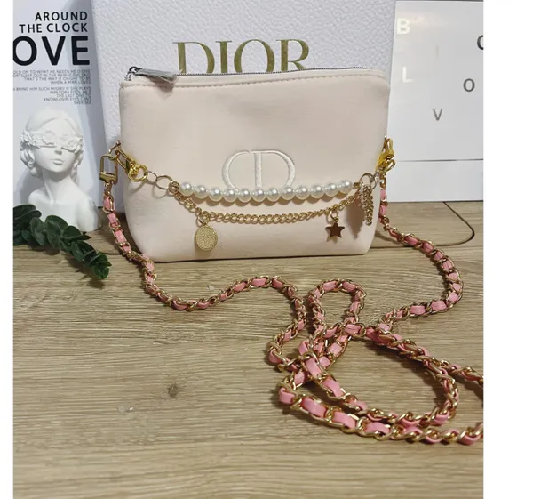 Dior Makeup Cosmetic Case Purse Pouch Shoulder Bag - Image 2