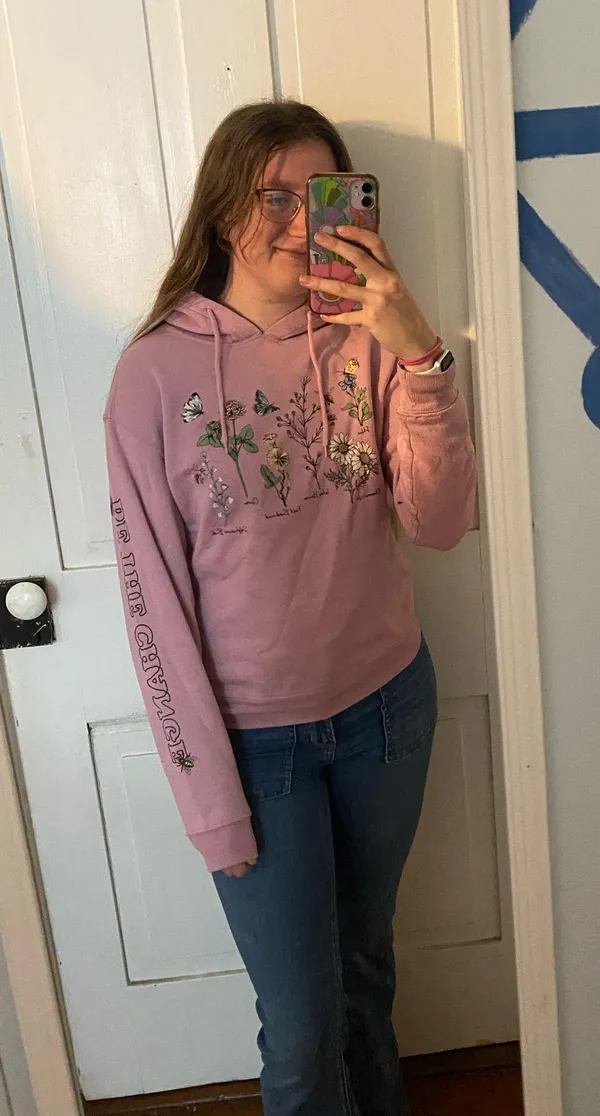 Cold crush be the change floral hoodie - Image 2