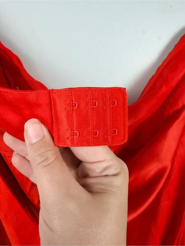 Meshki - Antonella Strapless Keyhole Maxi in Red size large - Image 12