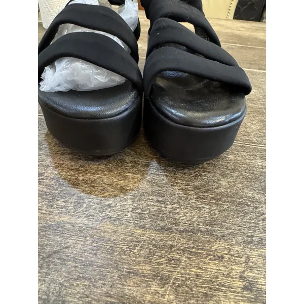 CORDANI Jillian Strappy Platform Sandal Black Size 38 US 7.5‎ - Image 4