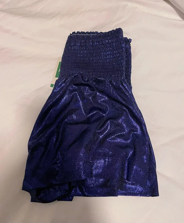 Pants Store Sparkle Swing Short Royal Blue Size XS - Image 3