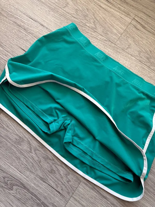Nike Teal Golf Skort with White Logo Size XL - Image 6