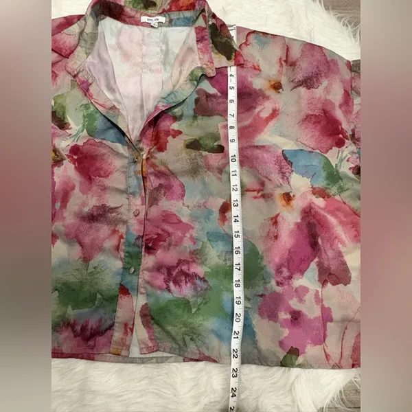 BTFL-Life Floral Button Down Shirt - flowery Size XL - Image 4