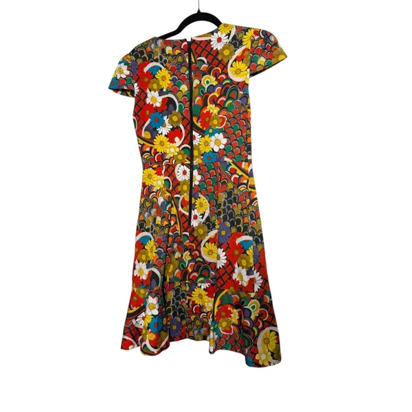 Alice + Olivia Kirby Ruffle Floral Mini Dress Size 2 - Image 6