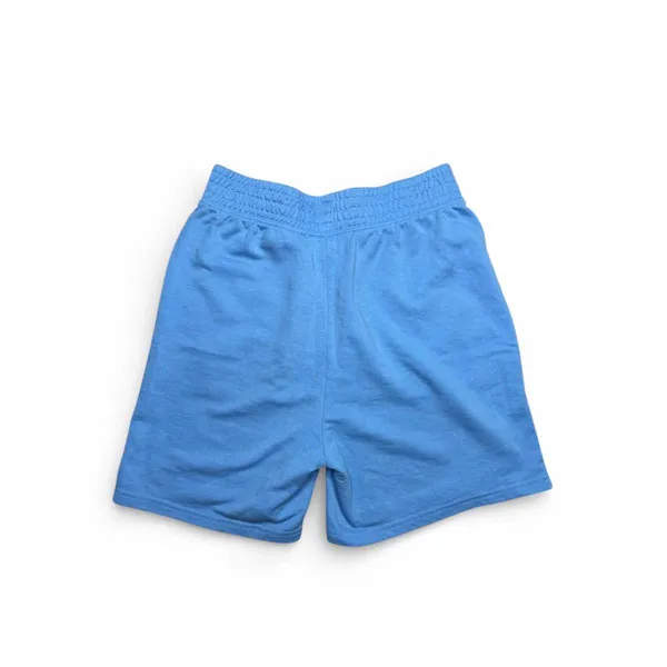 Divided 3/$12: Light Blue Smocked Wide Leg Loose Fit Sweat Shorts Elastic Waist Small - Image 3