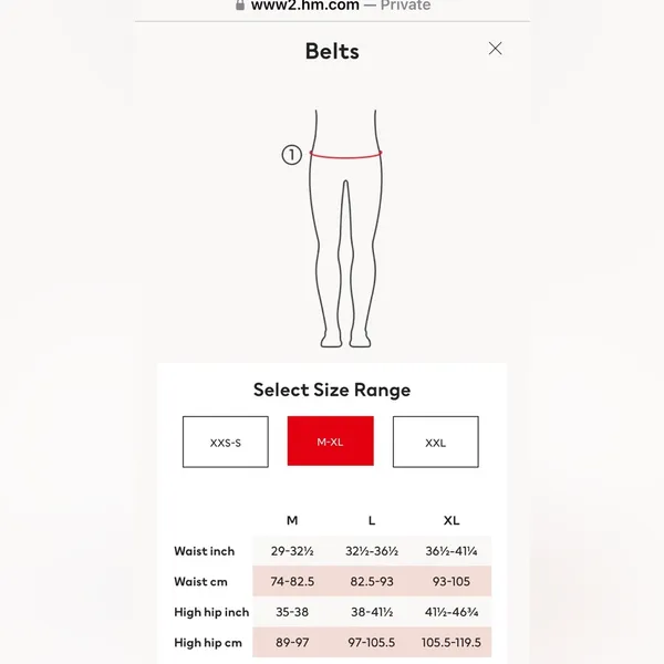 H&M Never worn •Waist belt with knit detail in front and adjustable metal buckle - Image 6
