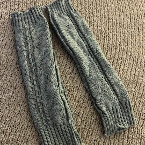 Target Gray Cable Knit Leg Warmers - Image 2