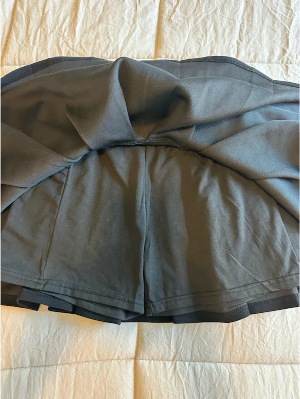 Black Skirt with Shorts - Image 2