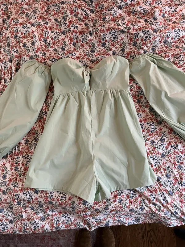 Vestique Mint Off Shoulder Romper - Image 5