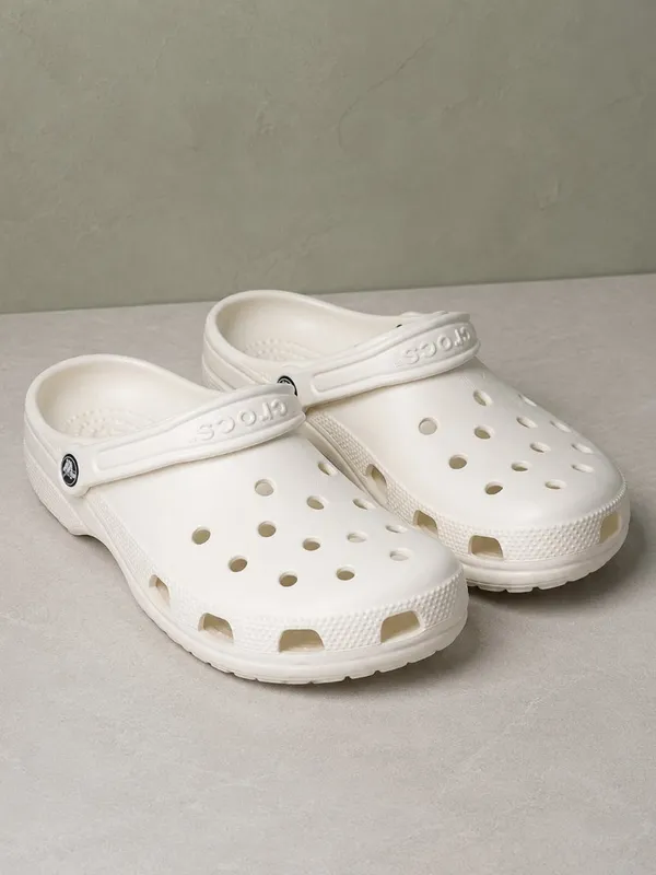 Crocs Classic Clog Off White Women’s 12 Men’s 10 Unisex Slip On NWT - Image 4