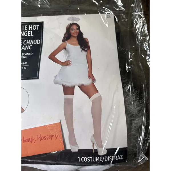 Modern Hero‎ Women's White Hot Angel Costume Dress Only Size Medium - Image 4