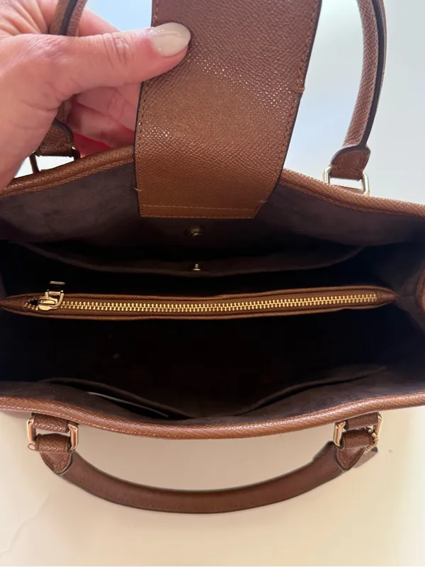 COACH Brown Small Margot Carryall - Image 7