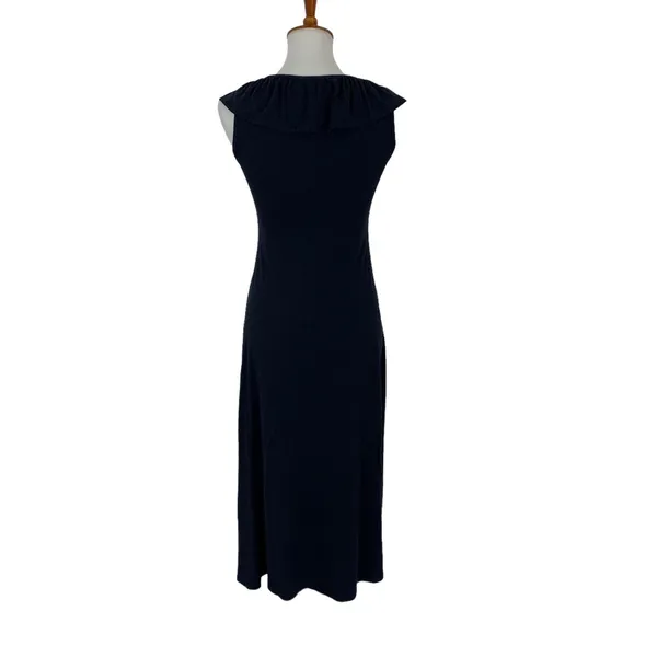 Jewelbox Navy Sleeveless Midi Dress XS Stretch‎ Fit And Flare Cocktail - Image 5