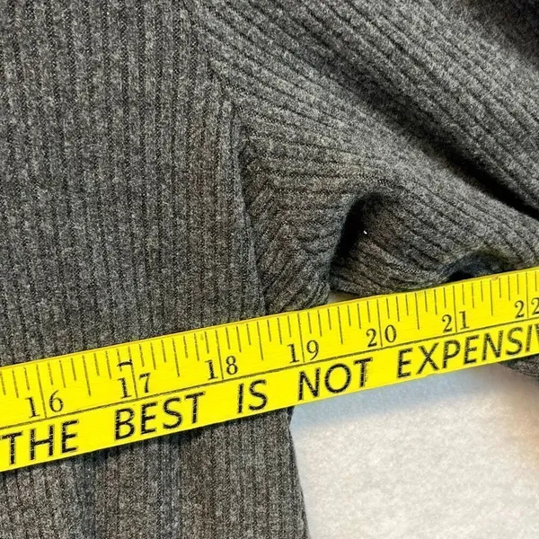 J. CREW Women’s Gray Mock Neck Ribbed Pullover Sweater XL Long Sleeve Soft NWT‎ - Image 7
