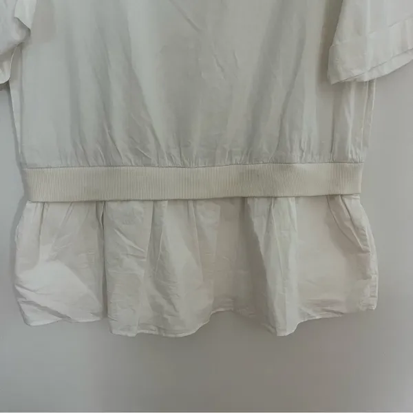 Free People Pullover Drop Waist Cotton Mini tunic shirt dress Size XS NEW - Image 2