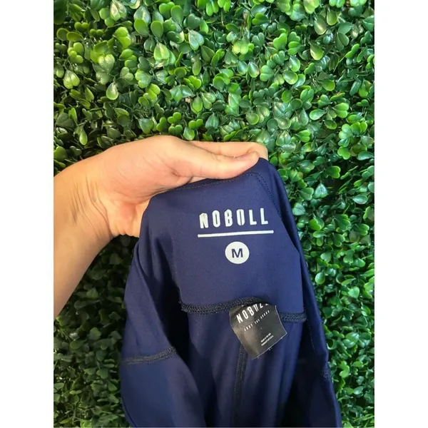 NoBull Project Blue Cropped Leggings Sz Medium Blue - Image 3