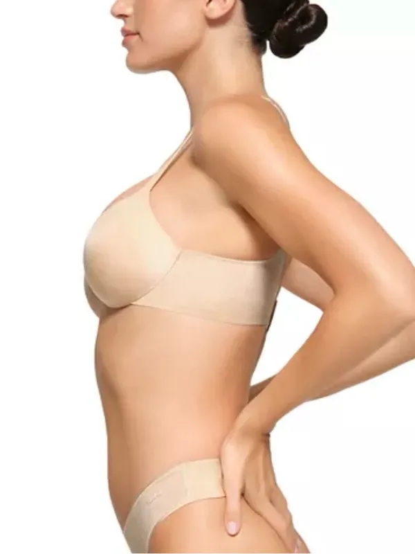 SKIMS Ultimate Push Up Plunge Bra Beige 32C NWT IN PACKAGE - Image 3
