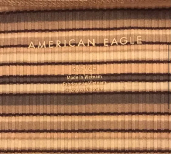 American Eagle Outfitters Striped Crop Top - Image 3