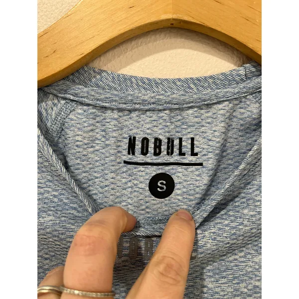 NOBULL Blue Long Sleeve‎ Athletic Performance Top Size S Workout Gym - Image 6