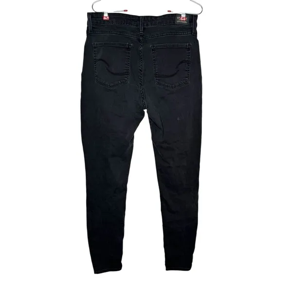 Signature by Levi's Women's Jeans Mid-Rise Skinny‎ Stretch Dark Denim Size 31 - Image 6