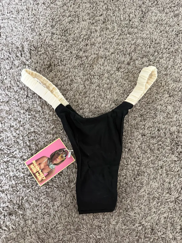 Strawberry Milk Mob Swimsuit Bottom Black Size XS - Image 4