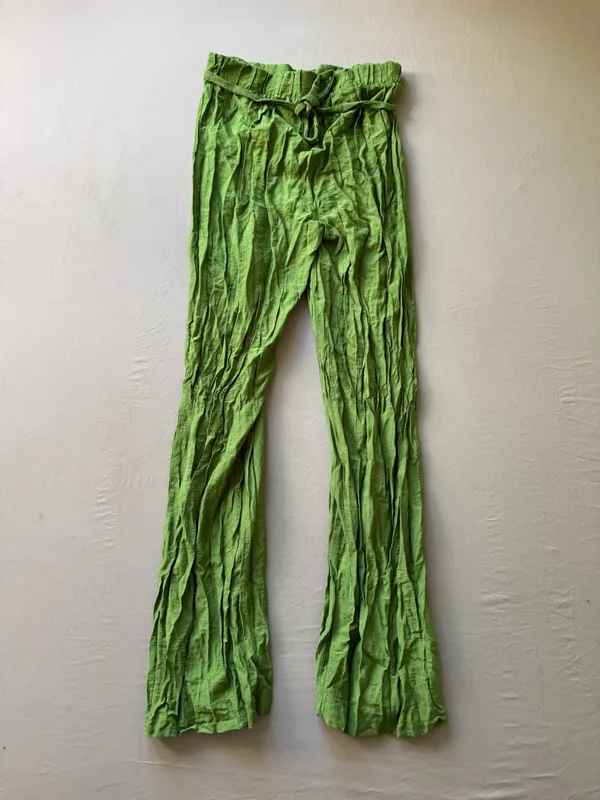 Primark Linen Style Bow Detail Palazzo Trousers - Image 2