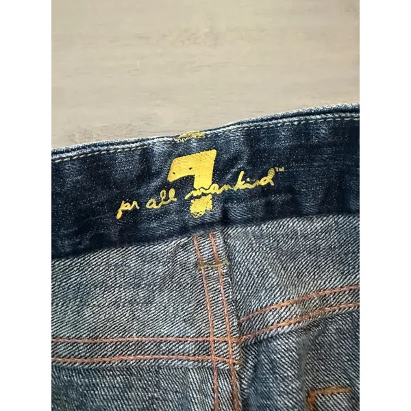 7 For All Mankind Flare Jeans Women Size 29 Blue - Image 3