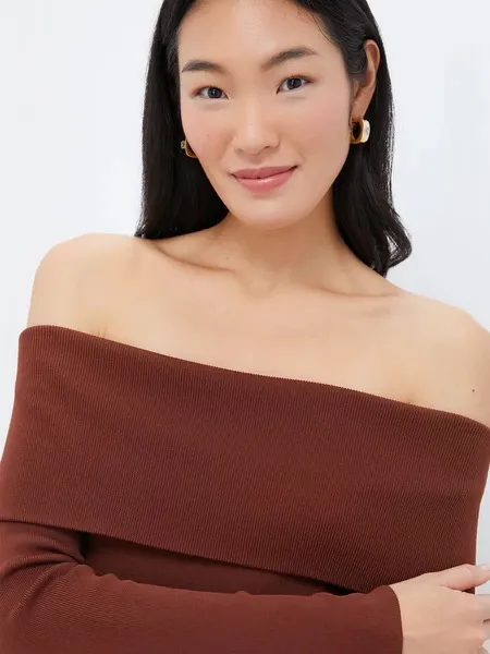 NWOT HYACINTH HOUSE - Mocha Knit Adrianna Dress - $148 - S - Image 3