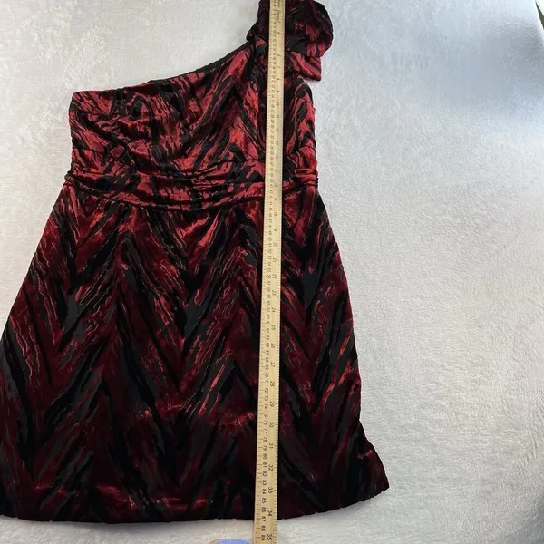 UO‎ L Large Velvet Burnout Dress One Shoulder Y2K Whimsy Goth Silence + Noise - Image 13