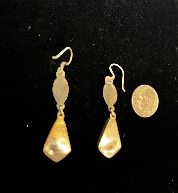 Sterling Silver 925  turquoise and dangle earrings - Image 4