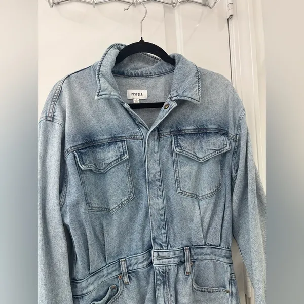 PISTOLA Nina dress denim dress long sleeve - Image 4