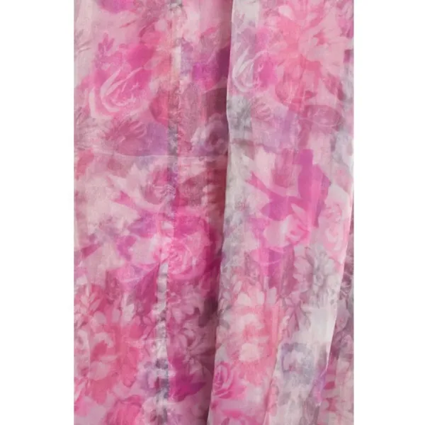 💕LULUS💕 Bloom Wildly Magenta Floral Organza Maxi Dress ~ Floral Print M NWT - Image 11