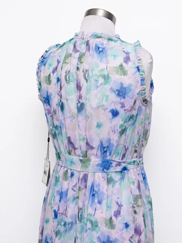 Adrianna Papell -‎ Watercolor Chiffon Print Dress - Image 11