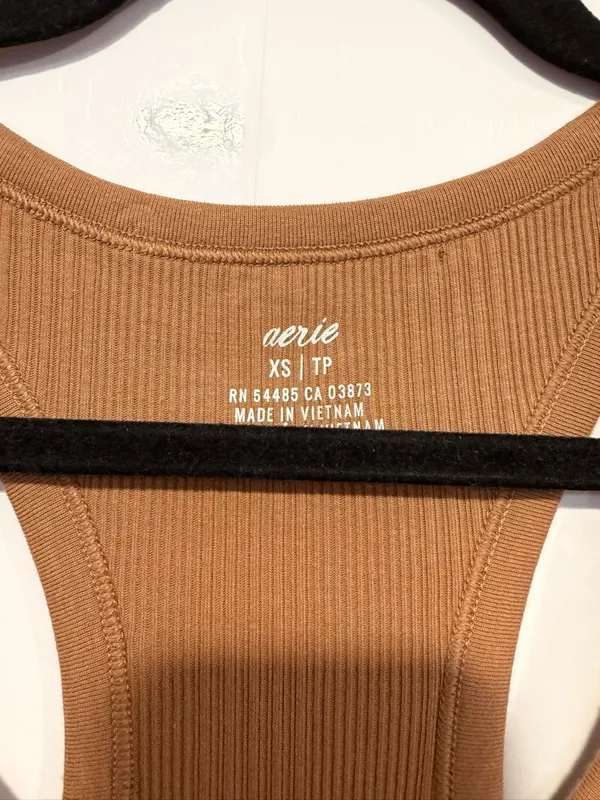 NWT Aerie‎ rustic brown ribbed midi dress - Image 2