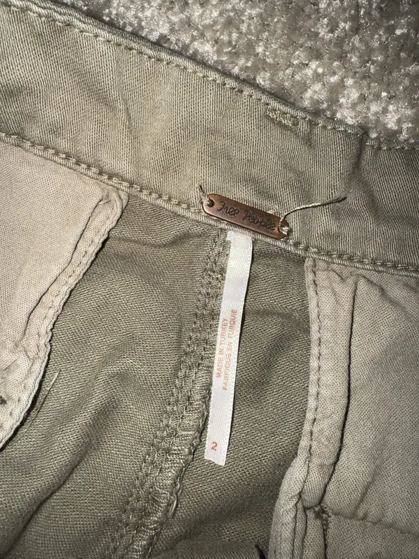 Free People Khaki Shorts - Image 2