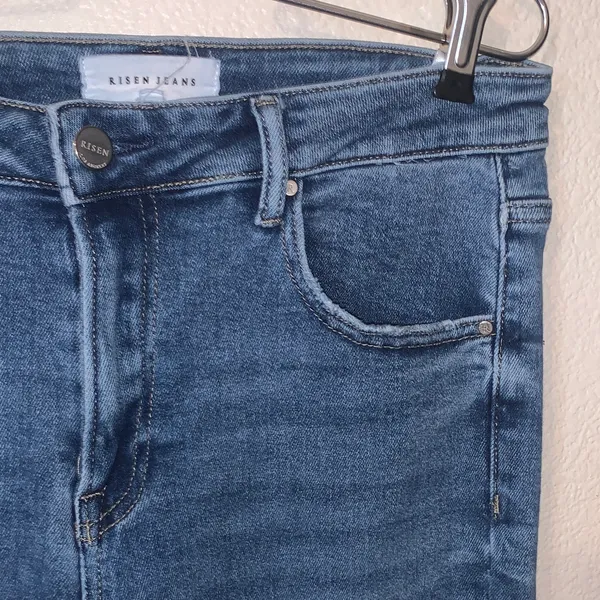 Risen Jeans Relaxed High Waist Stretch Jeans 7/28 - Image 6