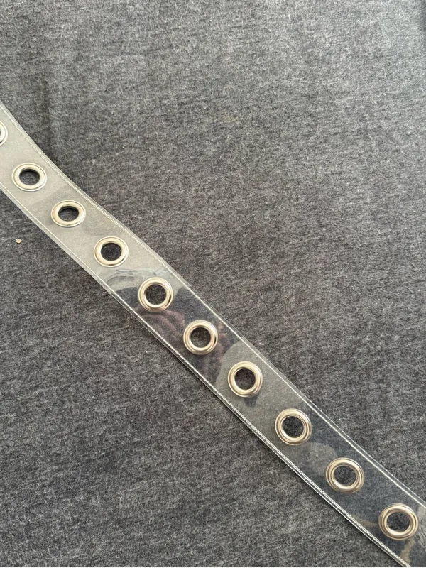 Urban Outfitters Clear Vinyl Grommet Belt - Image 2