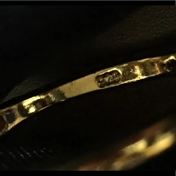 White Topaz ring in 14kt gold over sterling silver - Image 7