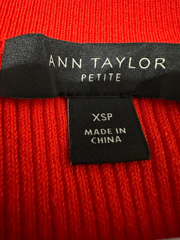 Ann Taylor Petite Red Knit Sweater Vest  - Image 4
