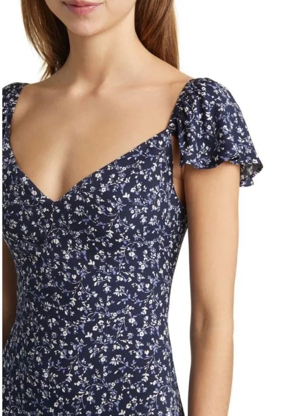 New! Baxley Midi Dress Dark Blue - Image 4