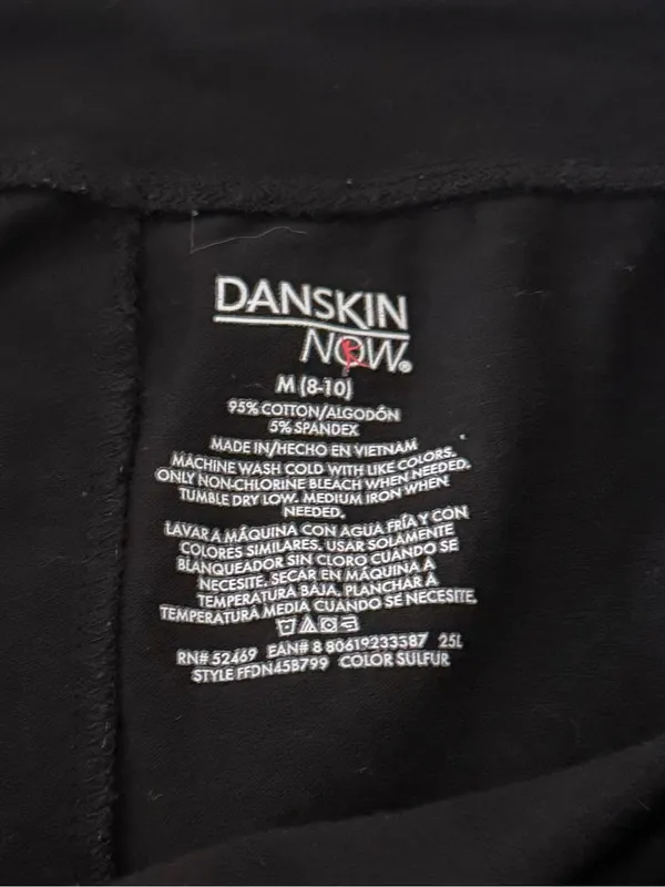 Danskin Black Flared Leggings - Image 2