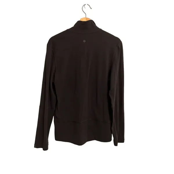 Lululemon Classic Activewear 1/4 Zip Pullover Black Medium - Image 4