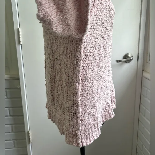 Free People Oversized Songbird‎ V Neck Sweater small chunky holiday workwear - Image 5