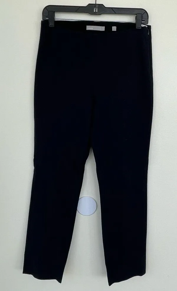 VINCE Stitch Front Seamed Pant in Black M Medium - Image 3