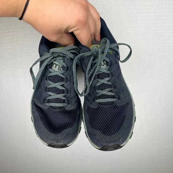 Salomon Outline GTX Women 6.5 Navy Teal Waterproof Hiking Shoes 406188 - Image 2