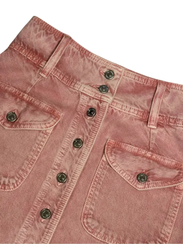 SÉZANE Bettie Denim Mini Skirt, Pink, FR34/US2 - Image 4