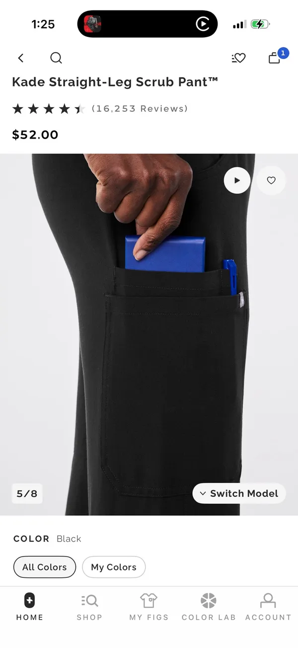 Kade FIGS Scrub Pants - Image 3
